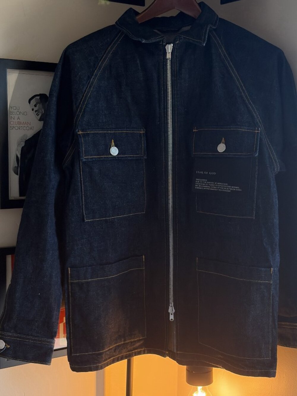 Fear of God Indigo Denim Jacket Extra Small